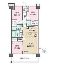 ザ・パークハウス横浜川和町テラス 8階 間取り図