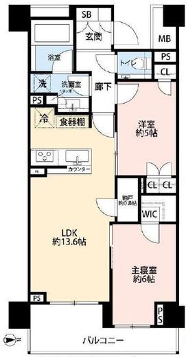 パークナード恵比寿 4階 間取り図