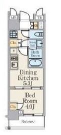 クレストコート町屋 402 間取り図