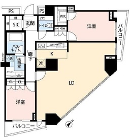 アトラスタワー六本木 25階 間取り図