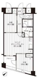 コスモリード新宿余丁町 406 間取り図