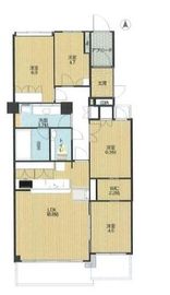 レシオン武蔵小杉 5階 間取り図