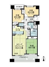 ブロードアベニュー国分寺 9階 間取り図