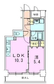 銀座レジデンス伍番館 1304 間取り図