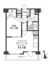 イルサント代々木上原 3階 間取り図