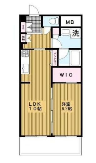 フロール横浜三ツ沢 1階 間取り図