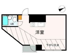 ベルファース麻布十番 801 間取り図