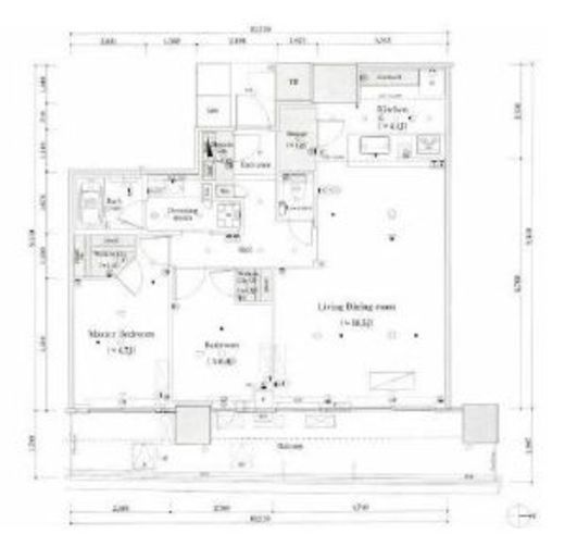 パークタワー晴海 26階 間取り図