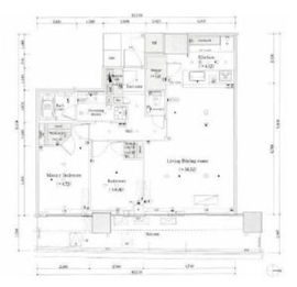 パークタワー晴海 26階 間取り図