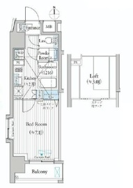 ミュゼ南麻布 404 間取り図