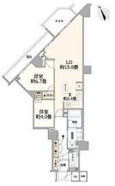 パークホームズ用賀三丁目 1階 間取り図