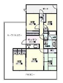 ミッドガーデンシティ ザ・テラス 6階 間取り図