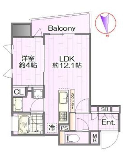 ウィルローズ市谷柳町 3階 間取り図