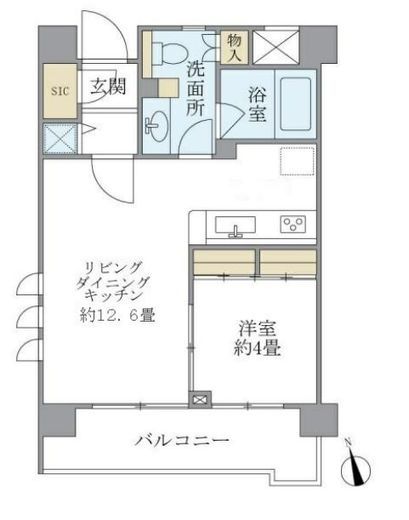 プレミアコンフォート西荻窪 208 間取り図