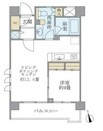 プレミアコンフォート西荻窪 208 間取り図