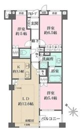 ファミールグラン恵比寿 5階 間取り図