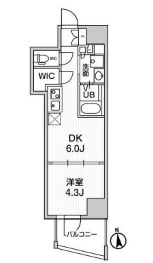 リテラス秋葉原イースト 502 間取り図