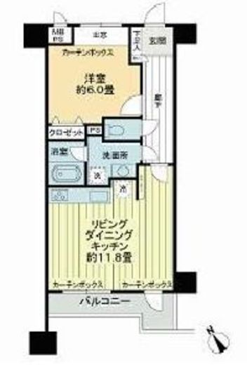 ライオンズマンション広尾南 2階 間取り図