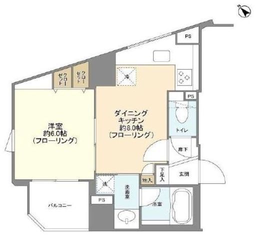 デュオ・スカーラ神楽坂 11階 間取り図
