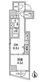 リテラス秋葉原イースト 301 間取り図