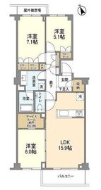 PATH世田谷下馬 3階 間取り図