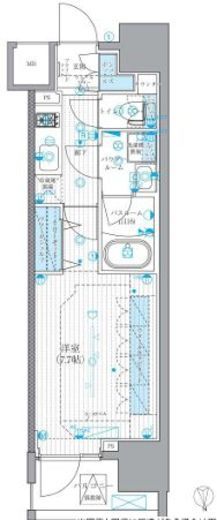 リテラス蒲田 707 間取り図