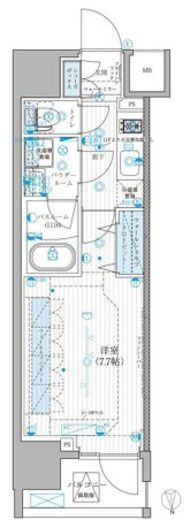 リテラス蒲田 704 間取り図