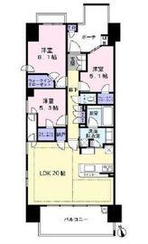 ドレッセ青葉台 13階 間取り図