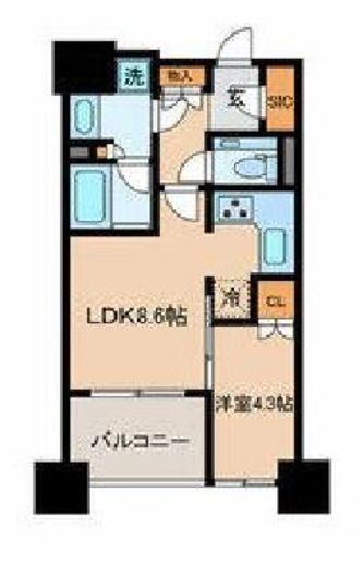 ブランズ文京白山一丁目 5階 間取り図