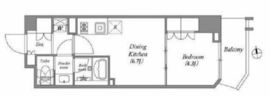 nido蔵前Residence 702 間取り図