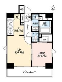 プレール・ドゥーク神楽坂 5階 間取り図