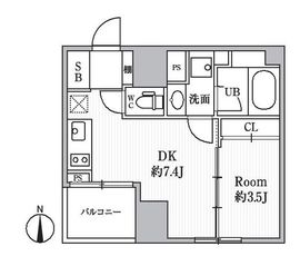 CAVANA+SHINTOMICHO (カバナプラス新富町) 604 間取り図