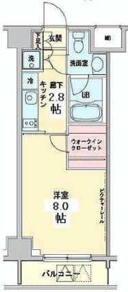 ベルティス渋谷 303 間取り図