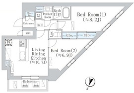 ウェスタ板橋仲宿 1403 間取り図