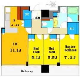 THE YOKOHAMA FRONT TOWER (ザ・ヨコハマフロントタワー) 34階 間取り図