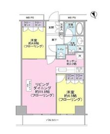 ザ・パークハウス新宿タワー 2階 間取り図