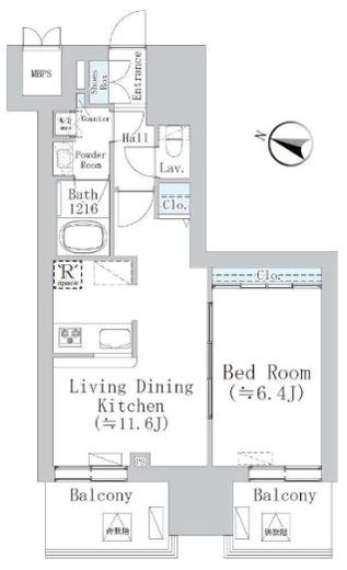 ウェスタ板橋仲宿 602 間取り図