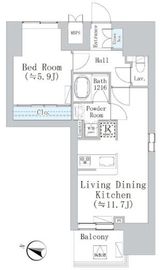 ウェスタ板橋仲宿 901 間取り図