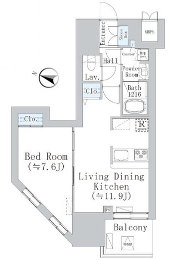 ウェスタ板橋仲宿 1003 間取り図