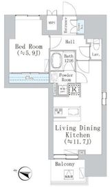 ウェスタ板橋仲宿 1101 間取り図