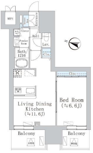 ウェスタ板橋仲宿 1102 間取り図