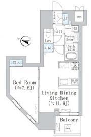 ウェスタ板橋仲宿 1103 間取り図