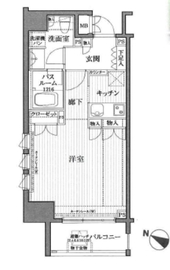 ピュアーレ広尾 901 間取り図