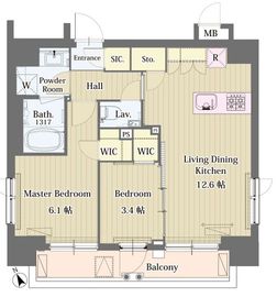 IPSE四谷 (イプセ四谷) 1401 間取り図