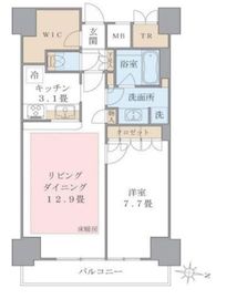 ブリリアイスト東雲キャナルコート 722 間取り図