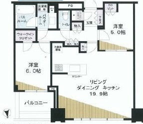 シティタワーズ豊洲ザ・シンボル 36階 間取り図