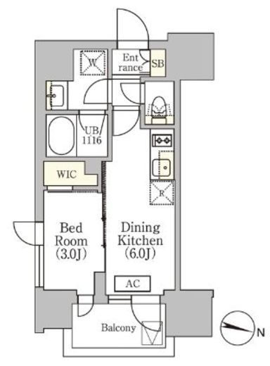 イプセ渋谷本町 403 間取り図