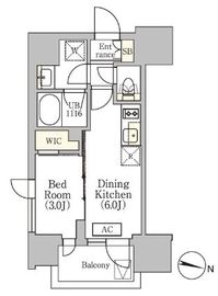イプセ渋谷本町 403 間取り図
