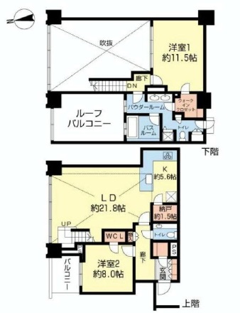 シティタワーズ豊洲ザ・シンボル 43階 間取り図