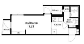 ラティエラ武蔵小山 204 間取り図